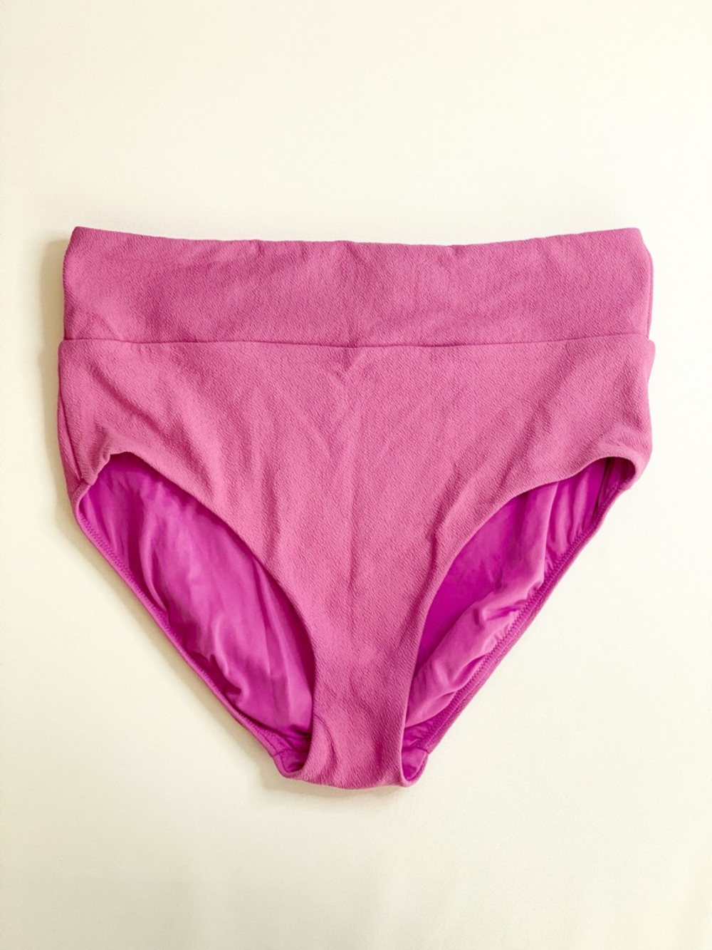 Calia High Rise Bikini Bottoms Medium Pink Full Coverage Swimwear